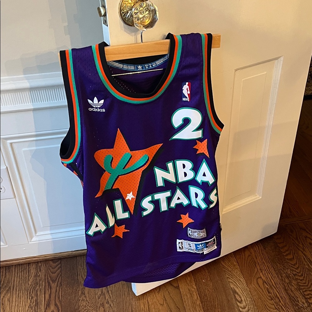 Adidas NBA All Stars Johnson Purple and Orange Jersey